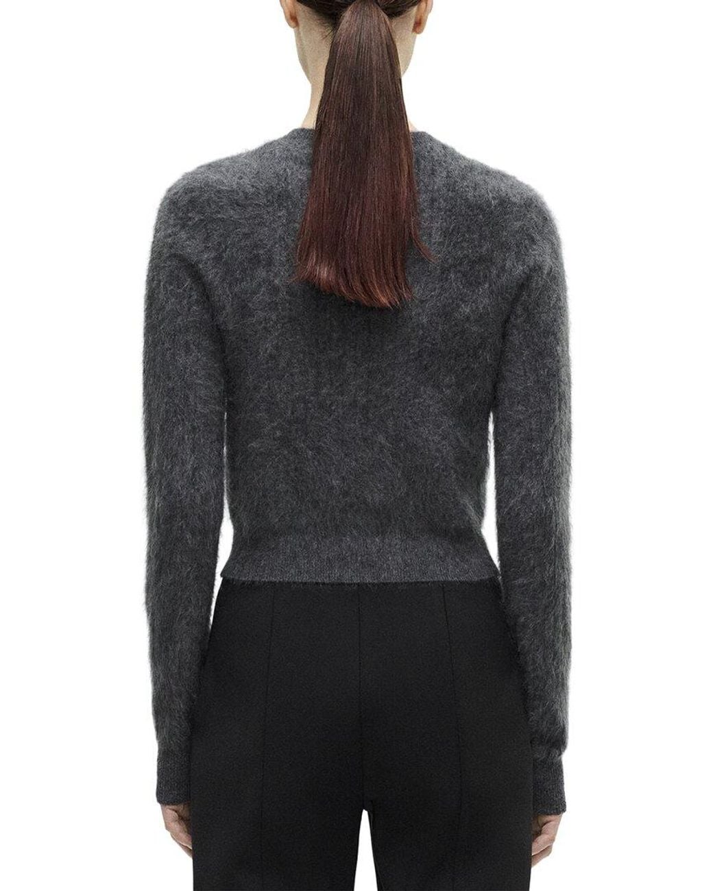 Adam Lippes Gray Cruz 100% Cashmere Cardigan
