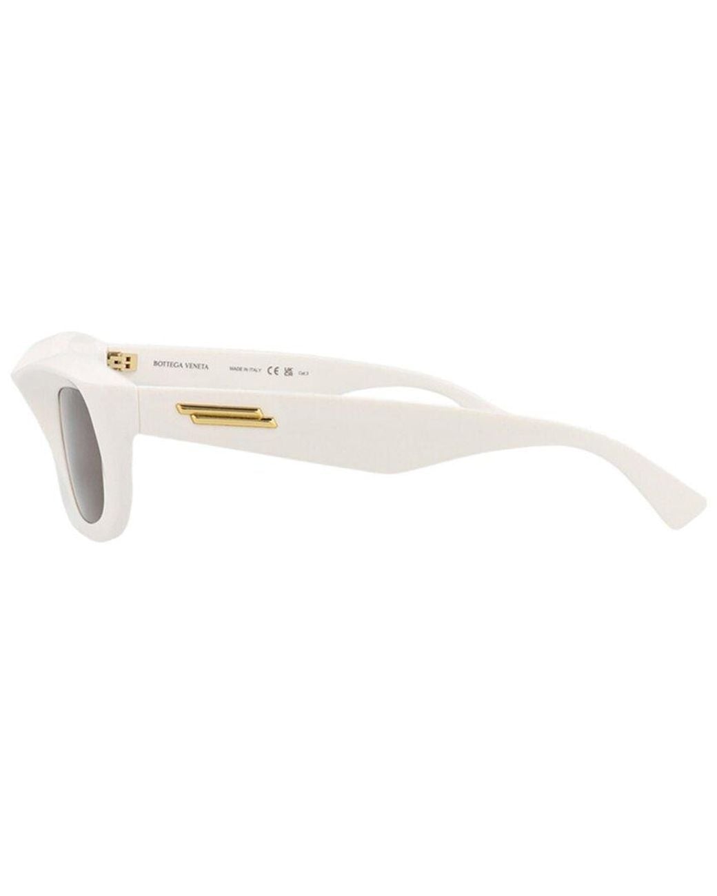 Bottega Veneta White Bv1326S 54Mm Sunglasses