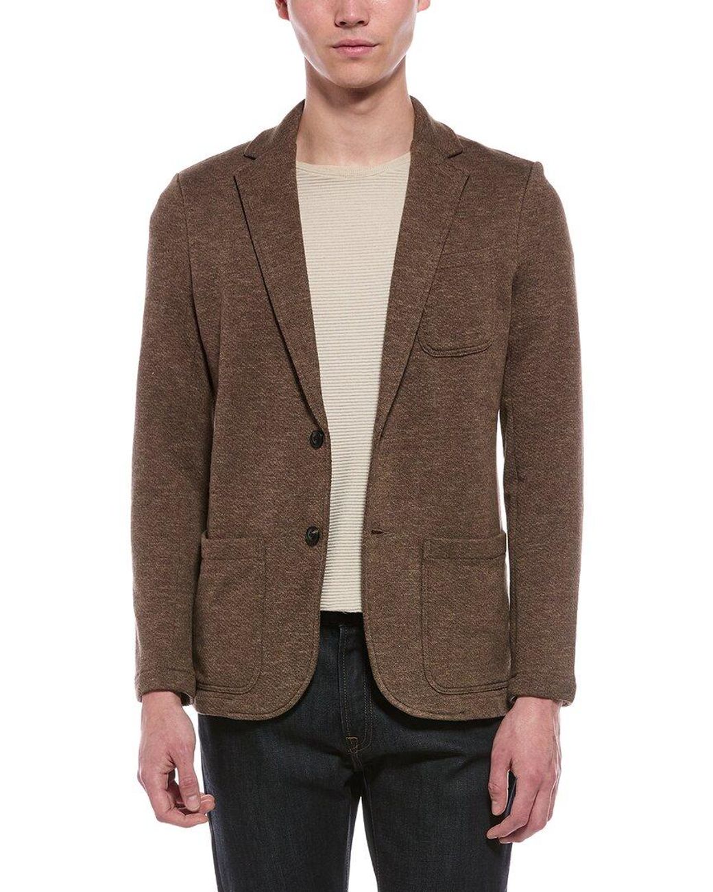 Faherty Brand Brown Inlet Knit Blazer for men