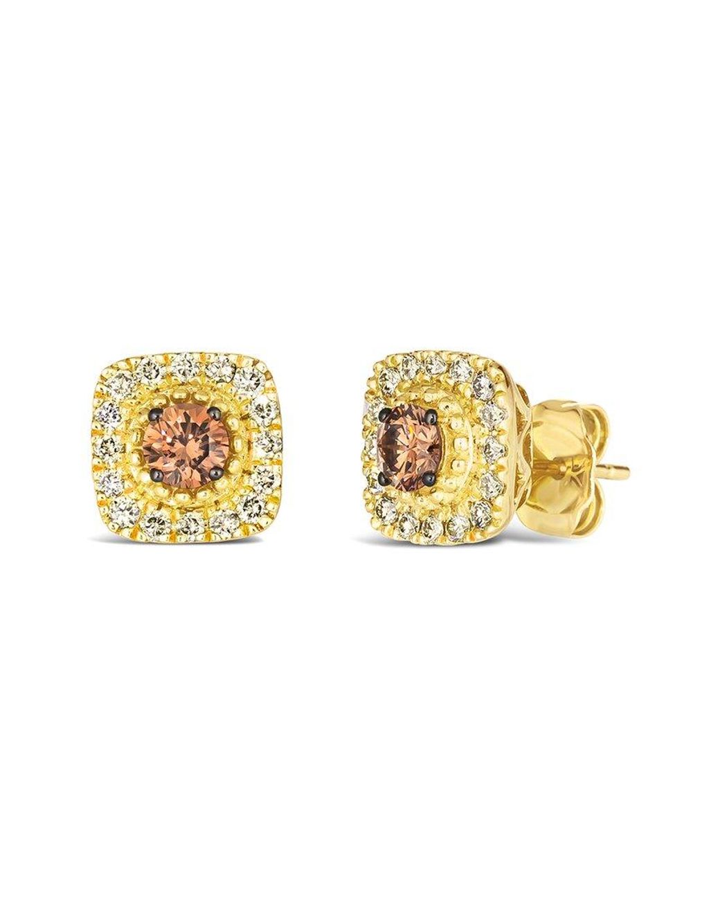 Le Vian Metallic Twist Shank Diamonds 14K 0.73 Ct. Tw. Diamond Earrings