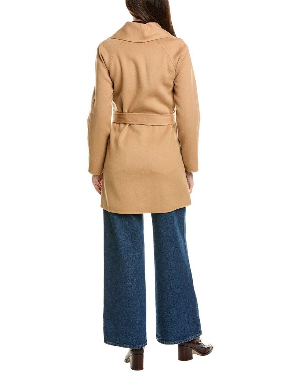 Sofiacashmere Blue Sofiacashmere Doubleface Unlined Wool & Cashmere-Blend Coat