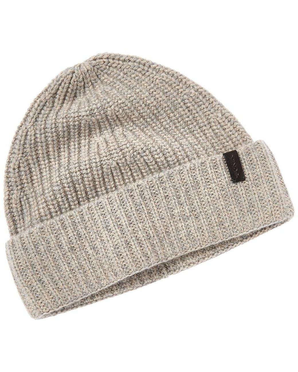 Vince Gray Shaker Stitch Wool & Cashmere-Blend Hat for men