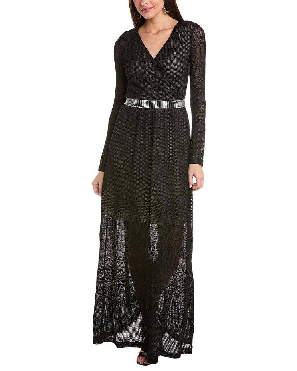 Missoni Black Knit Long Maxi Dress