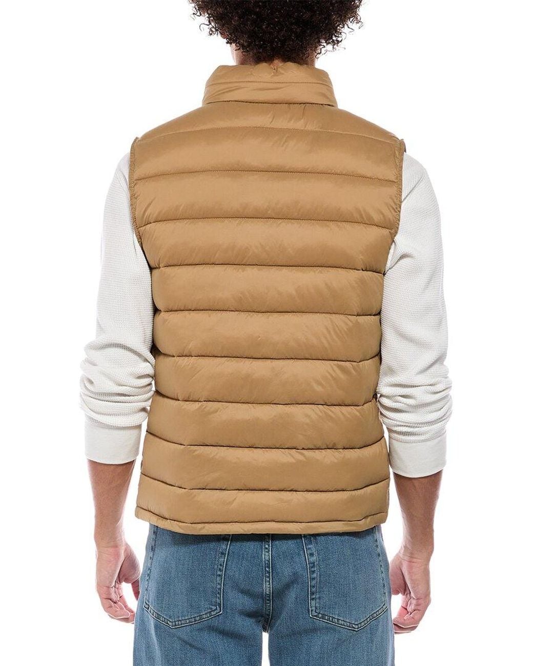 Cole Haan Natural Quilted Vest for men
