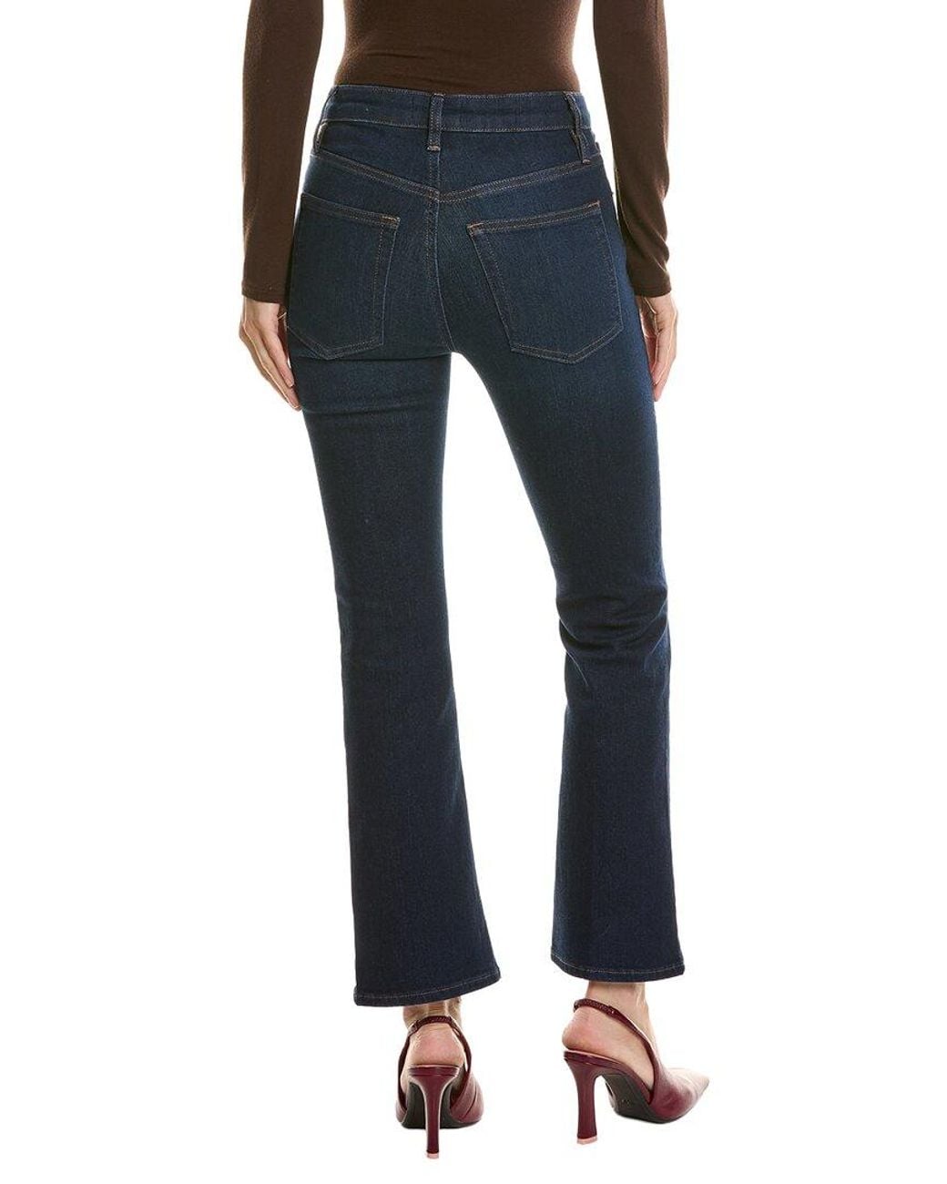 FRAME Blue The Reboot Outfox Crop Jean