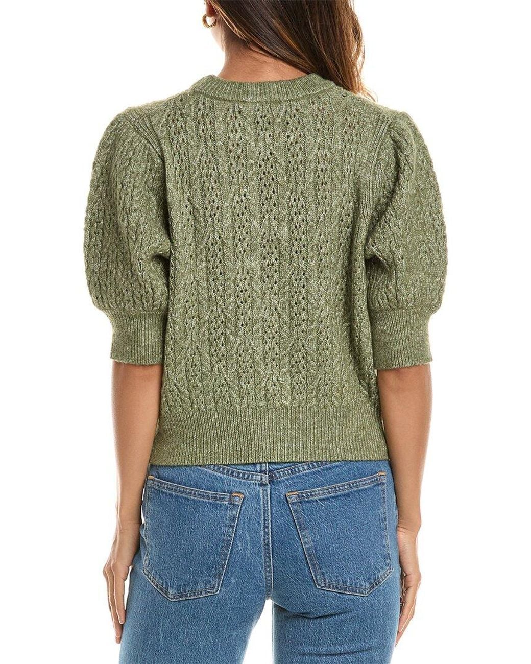 525 America Green Knit Sweater