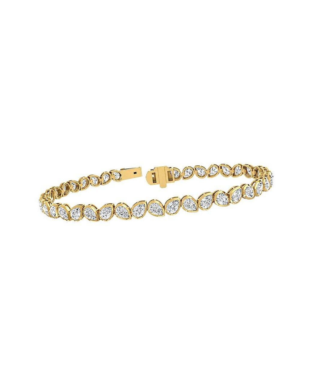 Lab Grown Diamonds White 14K 6.00 Ct. Tw. Lab-Grown Diamond Tennis Bracelet