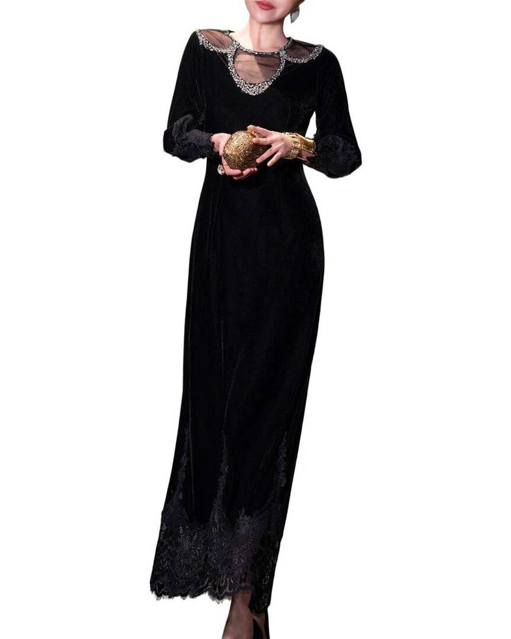 BRC By BURRYCO Black Solid Maxi Dress