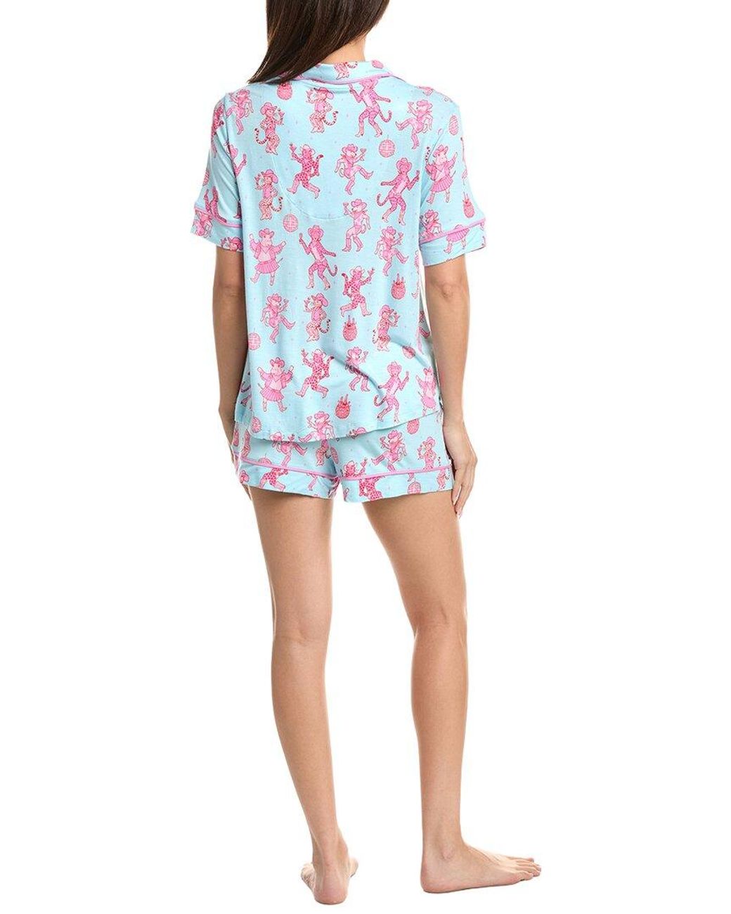 Room Service Pjs Blue 2Pc Dakota Short Pajama Set