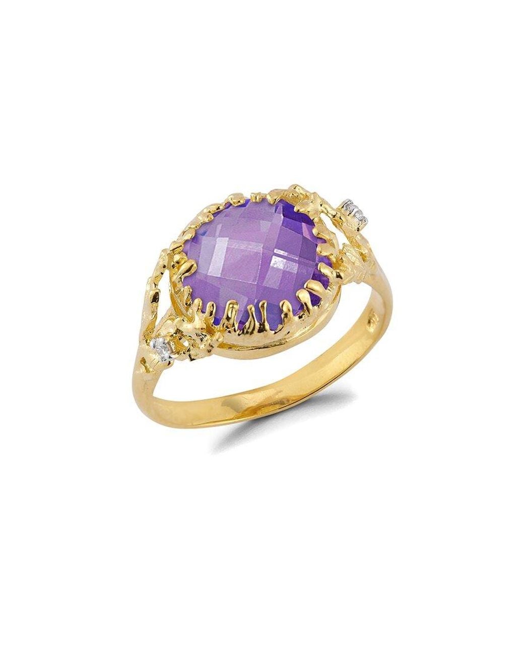 Reiss Pink 14K 0.03 Ct. Tw. Diamond Ring