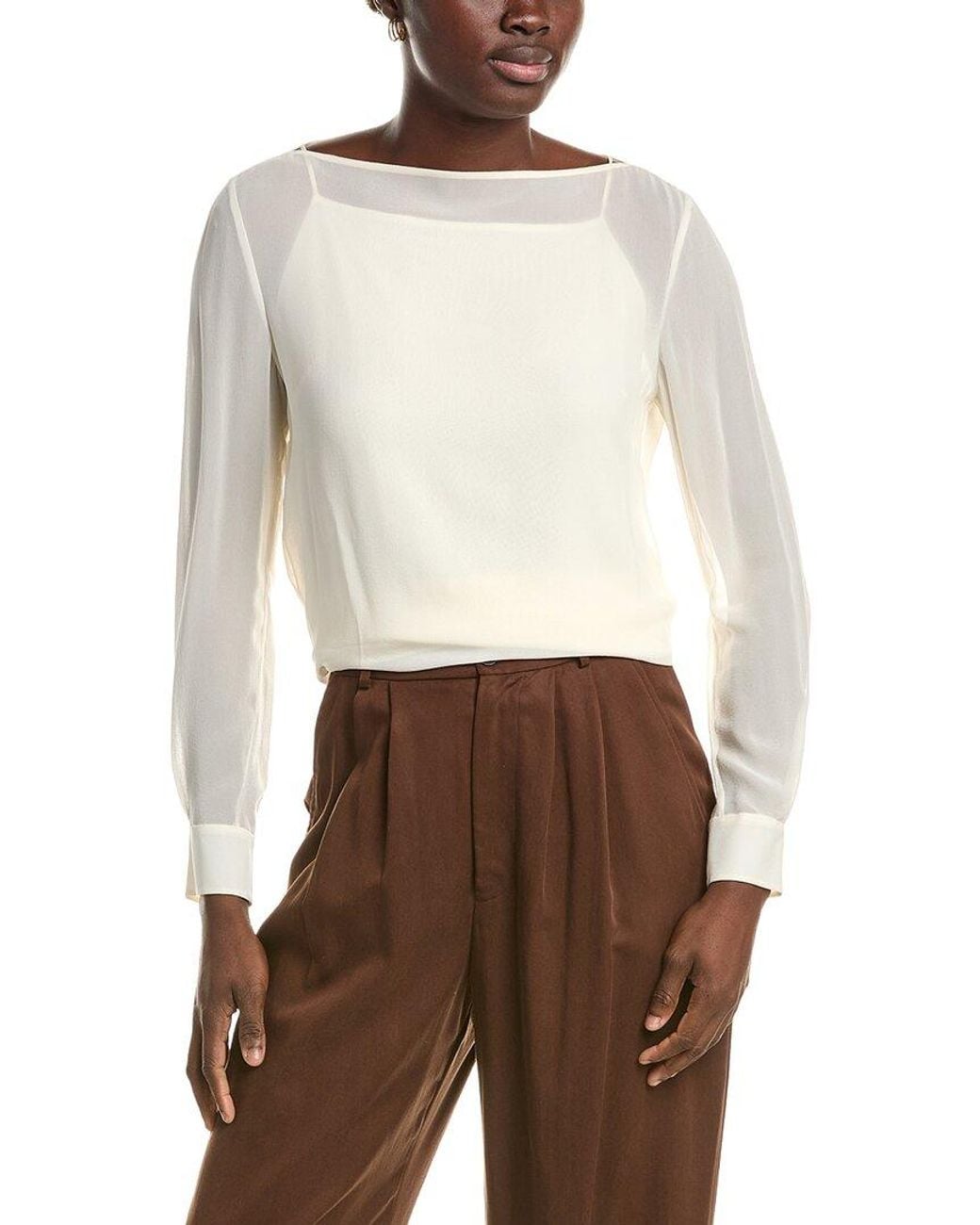 Max Mara White Studio Demien Silk Shirt
