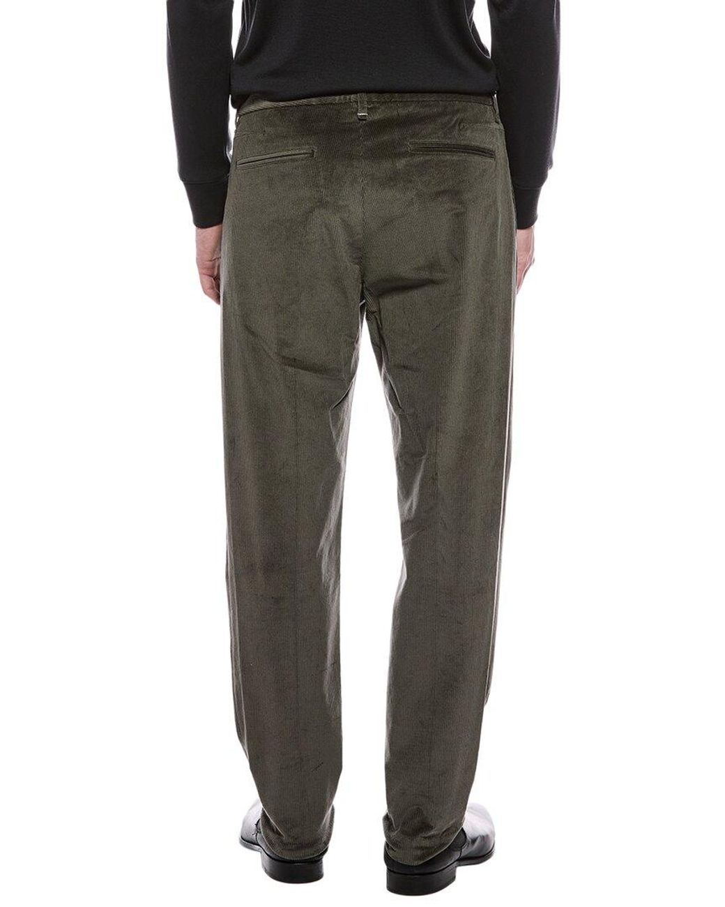 Rag & Bone Black Evan Pleated Corduroy Trouser for men