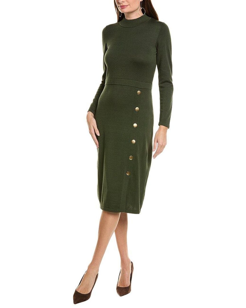 Julia Jordan Green Knit Dress