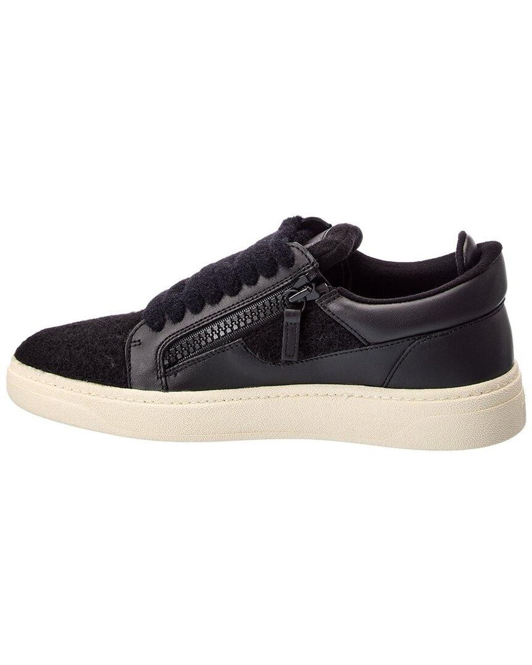 Giuseppe Zanotti Blue Gz/94 Wool & Leather Sneaker for men