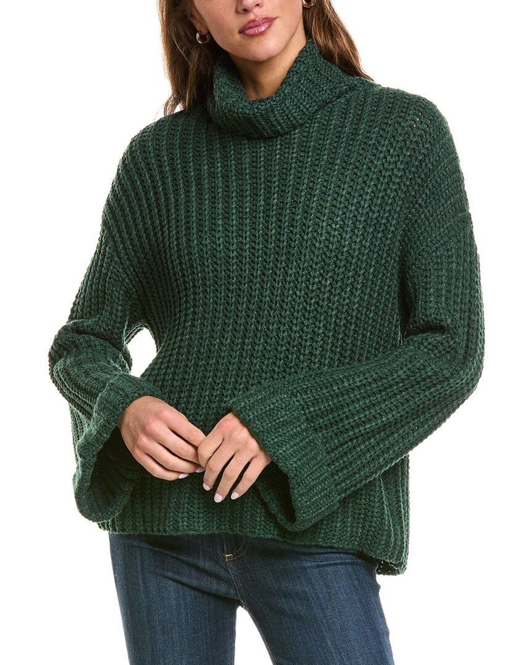 525 America Green Turtleneck Sweater