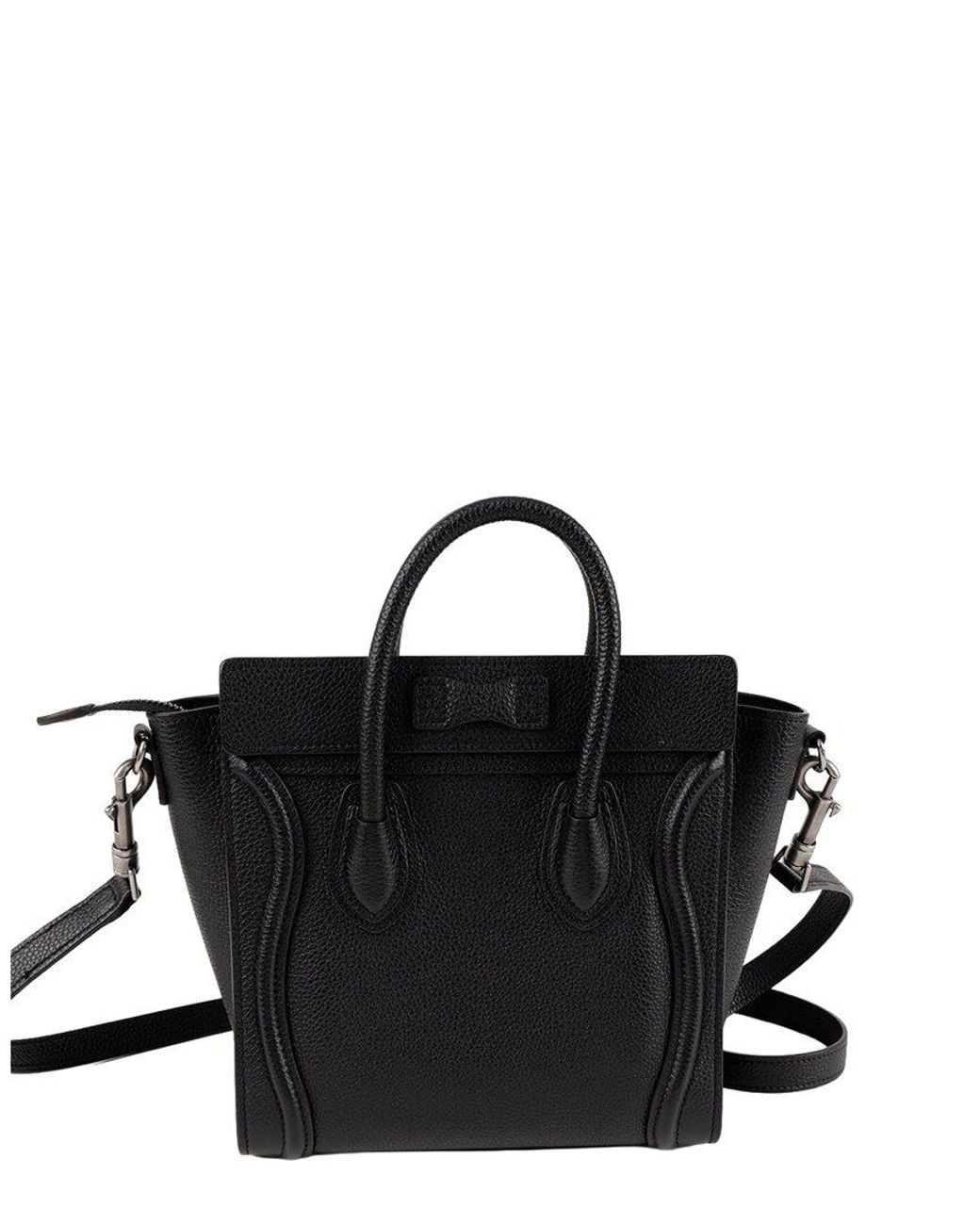 Céline Black Calfskin Nano Shoulder Bag (Authentic Pre-Loved)