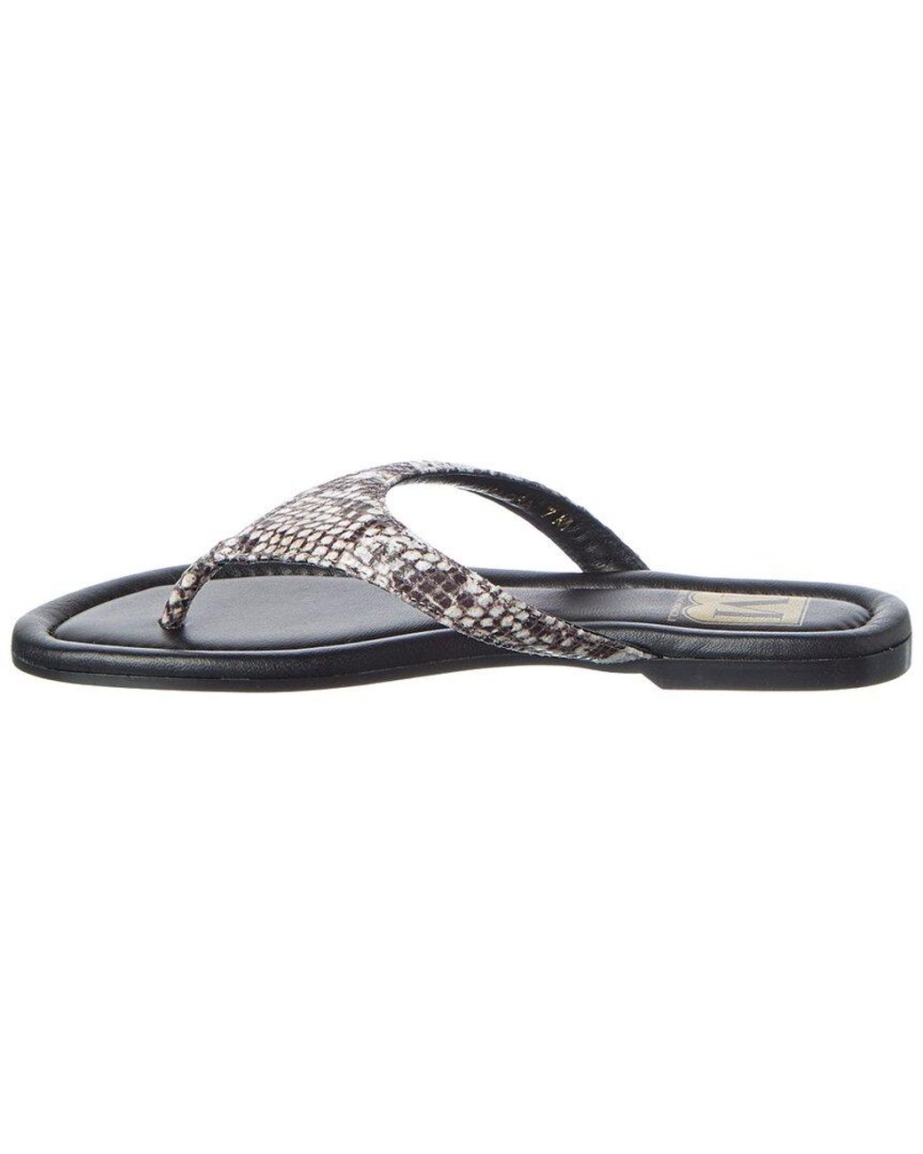 M by Bruno Magli White Malora Leather Sandal