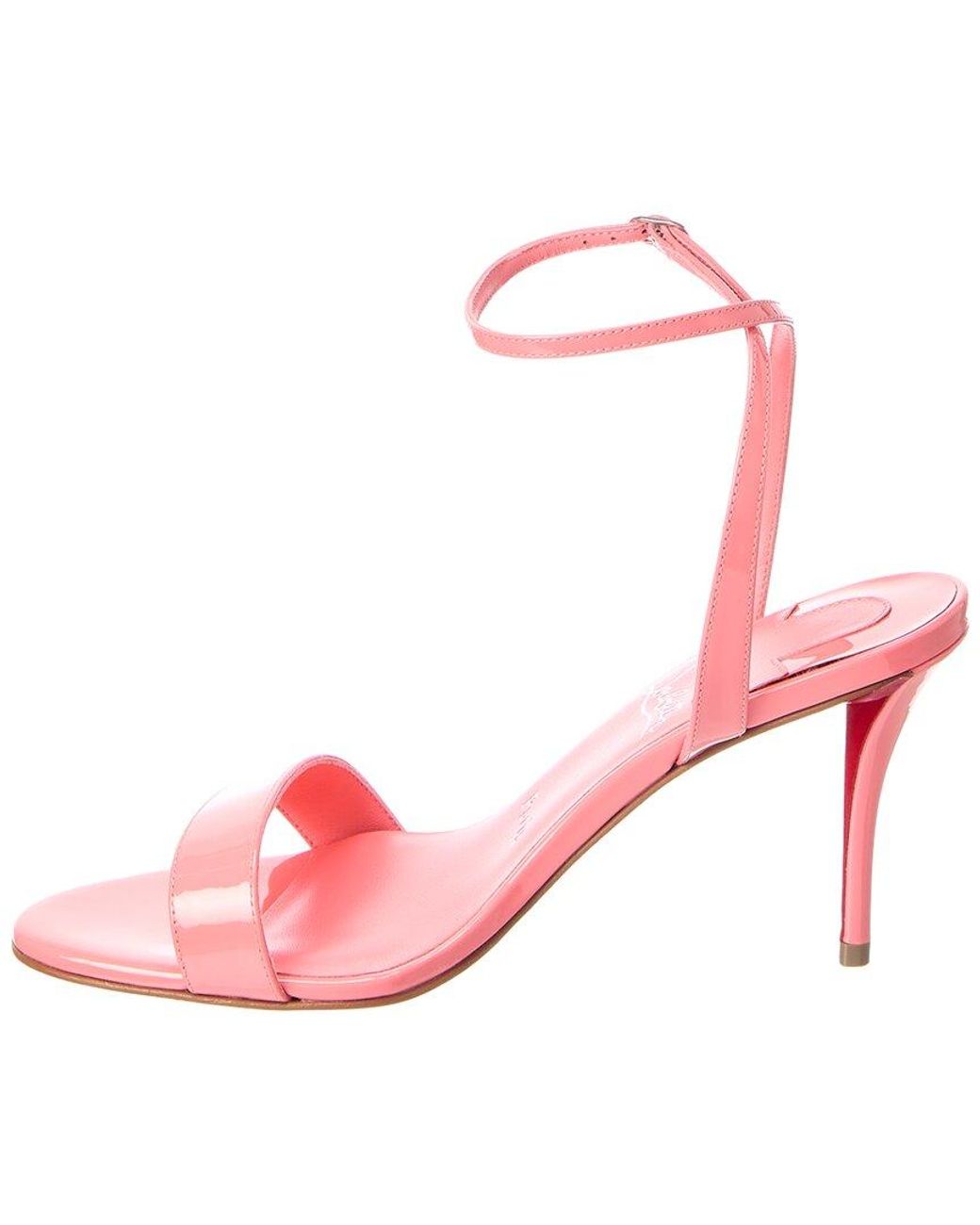Christian Louboutin Pink Miss Z 80 Patent Sandal