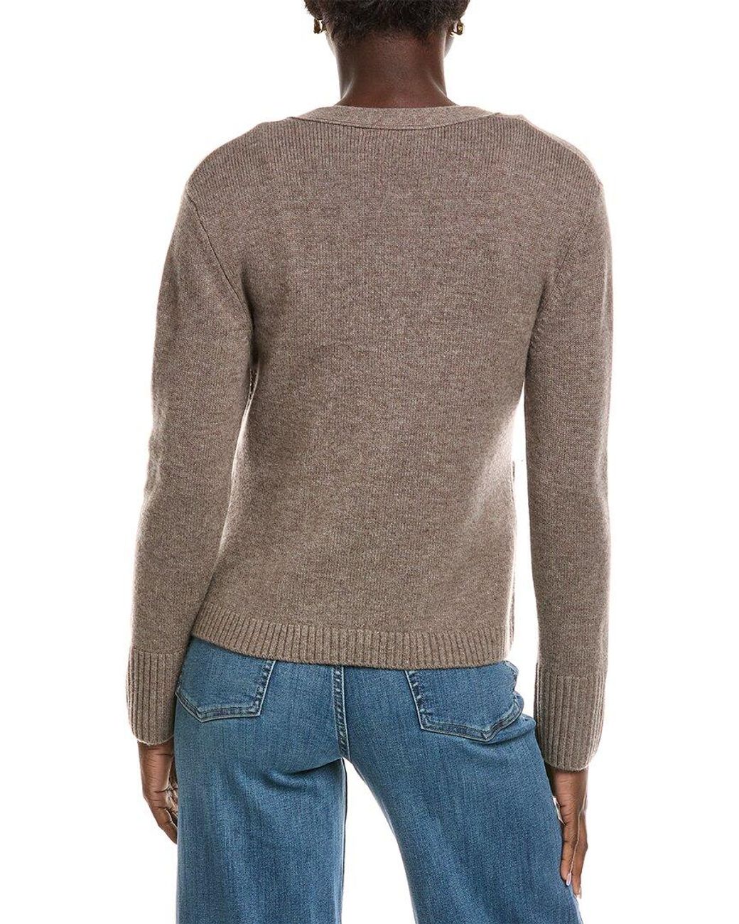 Kier + J Blue Kier + J Scarlet Wool & Cashmere-Blend Cardigan