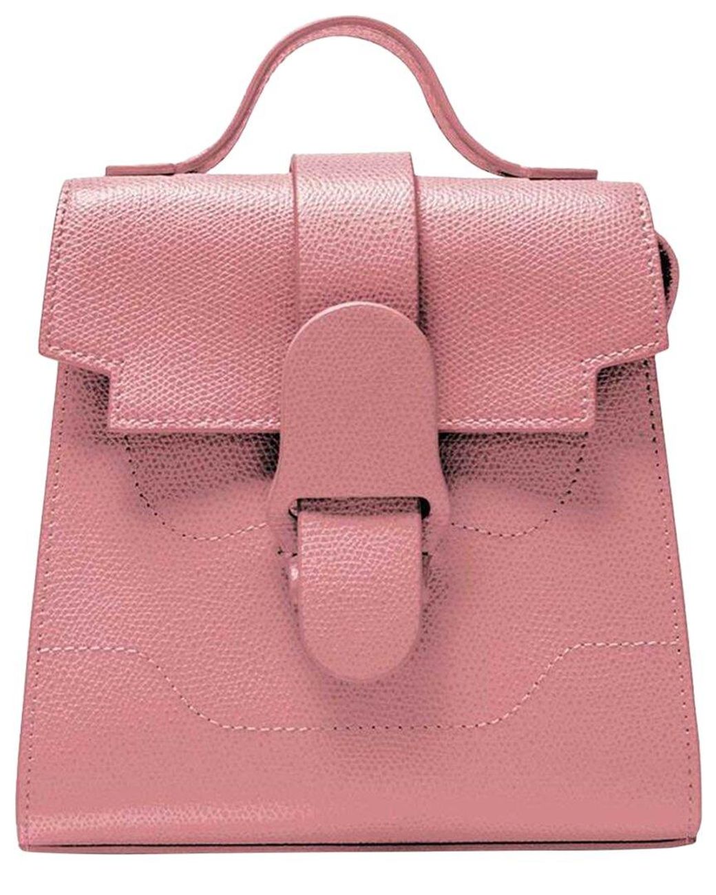 Senreve Alunna Mini Leather Backpack in Pink