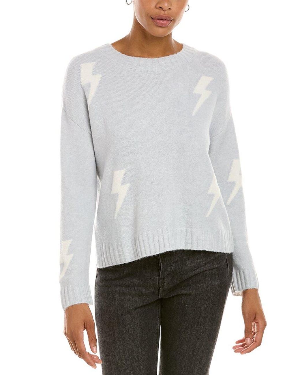 NEW Rails Perci Lightning Long Sleeve Bolts Wool Cashmere Sweater Gray Size XXL