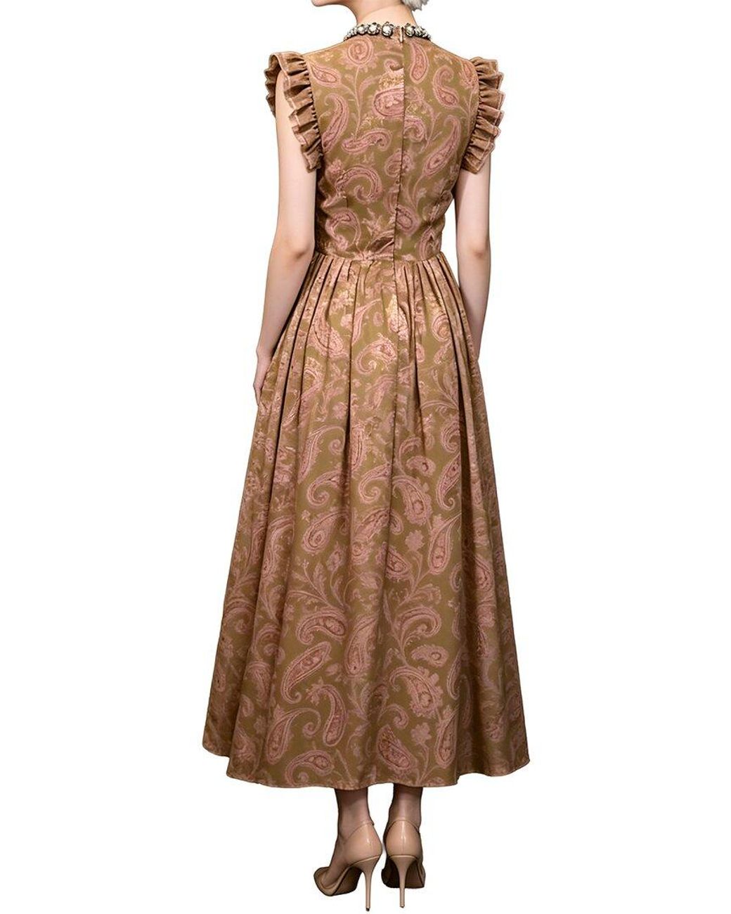 BRC By BURRYCO Brown Solid Maxi Dress