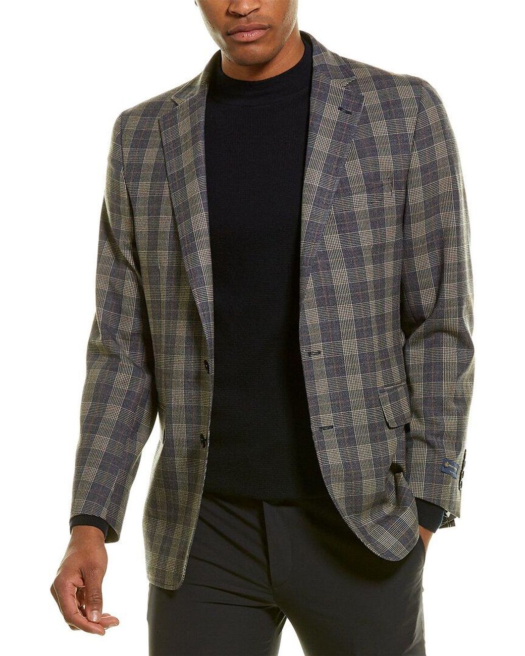 Brooks Brothers Regent Fit Wool-blend Suit Jacket in Blue for Men | Lyst