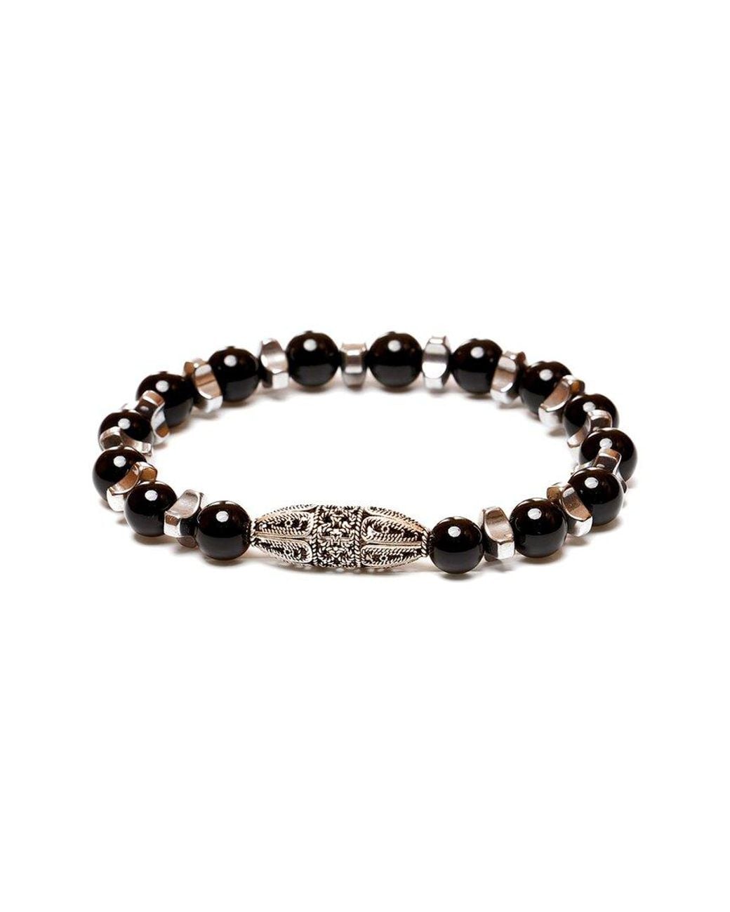jean claude Black Stretch Bracelet for men