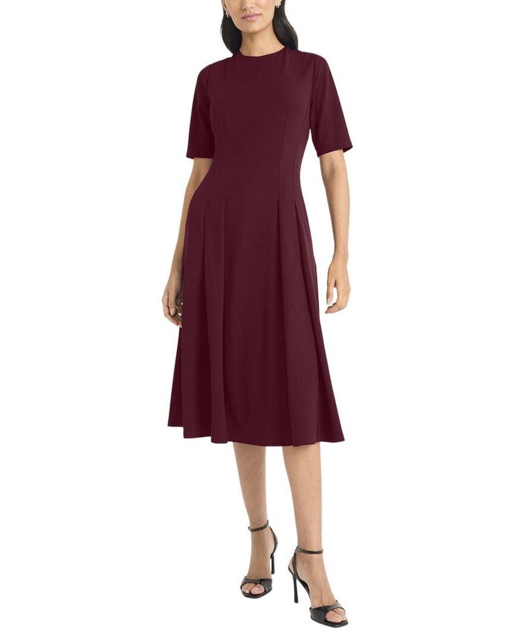 Maggy London Red Midi Dress
