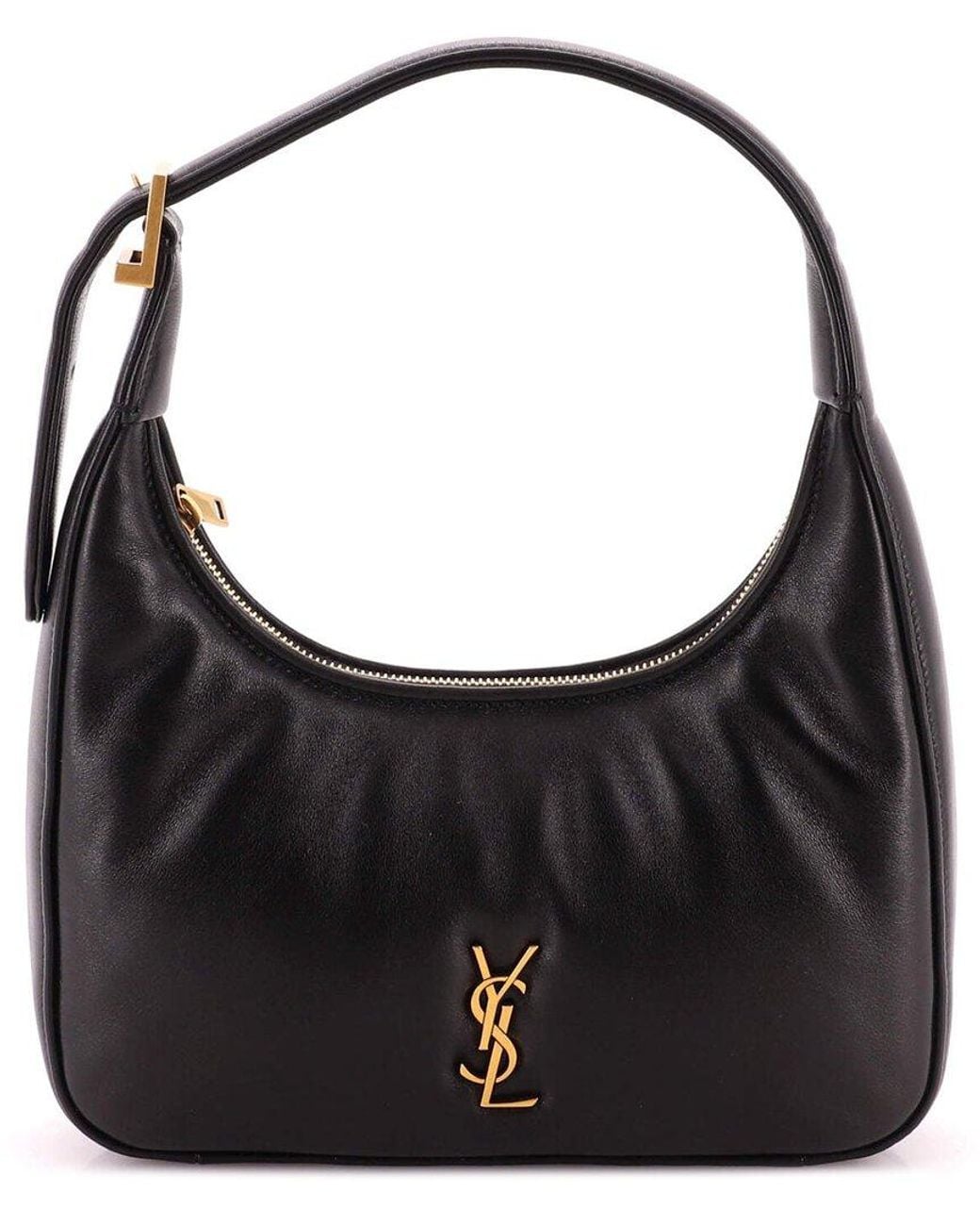 Saint Laurent Black Leather Calypso Hobo Mini (Authentic Pre-Loved)