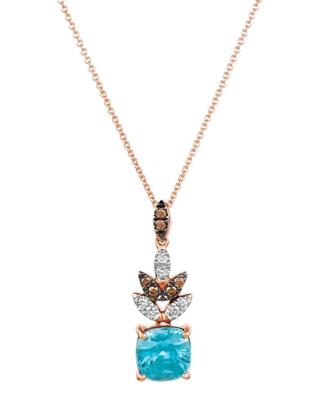 Le Vian Metallic Le Vian Euphoria Chocolate 14K 2.08 Ct. Tw. Diamond & Zircon Pendant Necklace