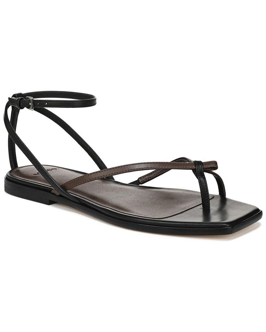 Vince Metallic Ali Leather Thong Sandal