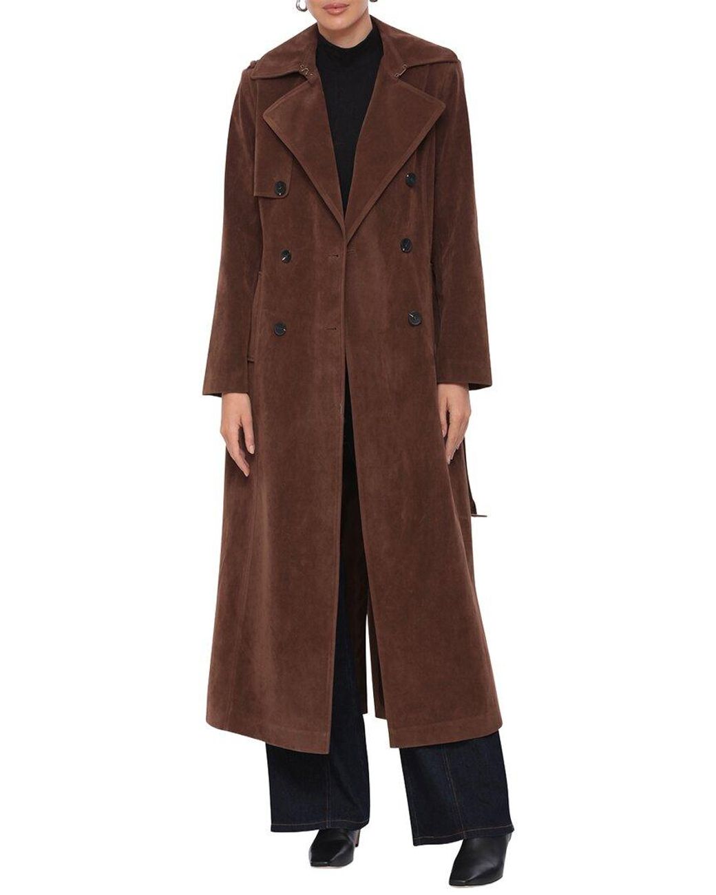 Avec Les Filles Brown Trench Coat