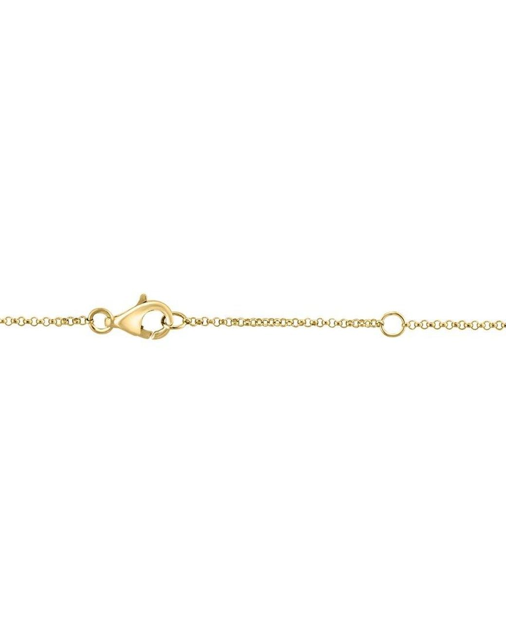 Effy Fine Jewelry Metallic 14K 1.87 Ct. Tw. Diamond & Lapis Lazuli Necklace