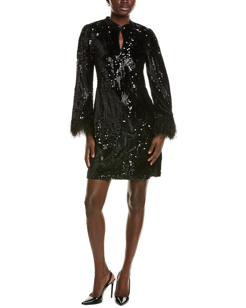 Julia Jordan Black Sequin Mini Dress