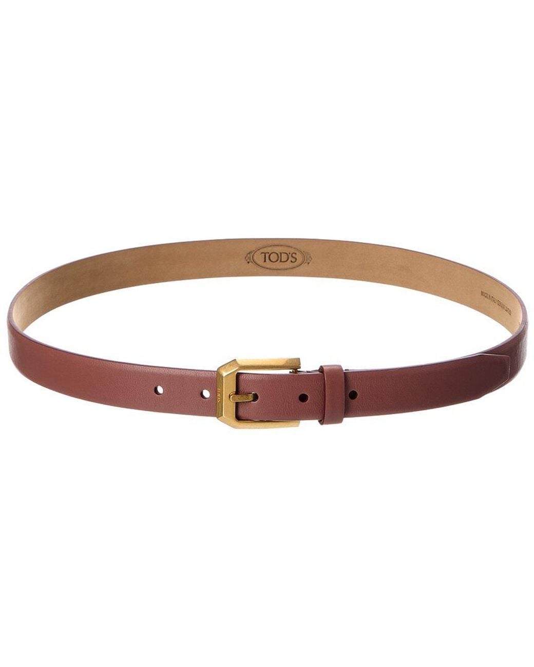 Tod's Brown Leather Belt