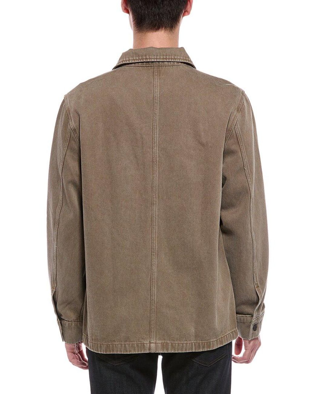 Faherty Brand Brown High Ridge Twill Studio Jacket for men