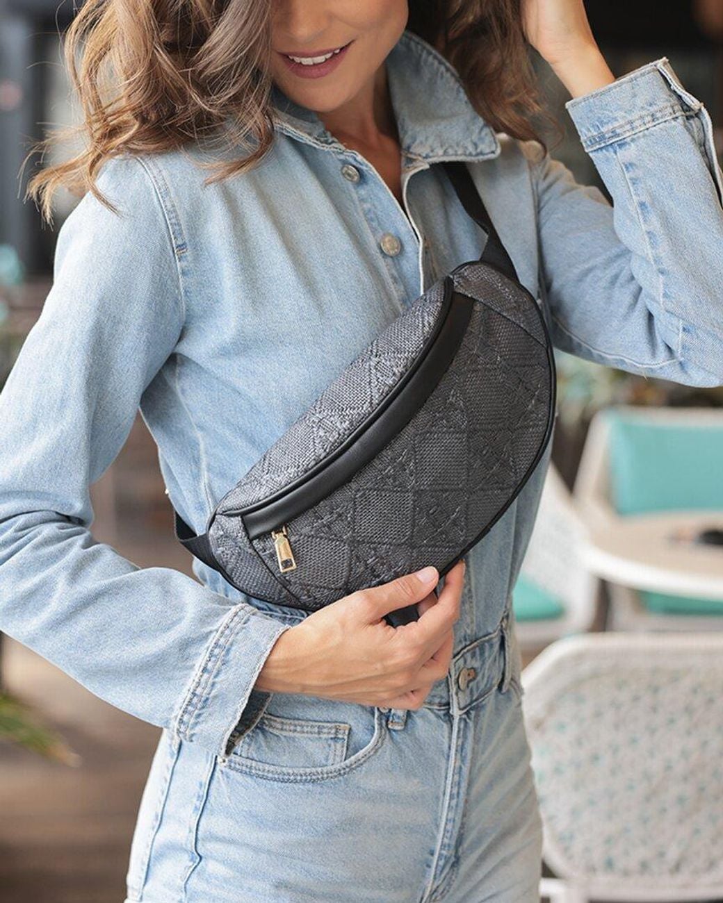 Shiraleah White Adrienne Belt Bag