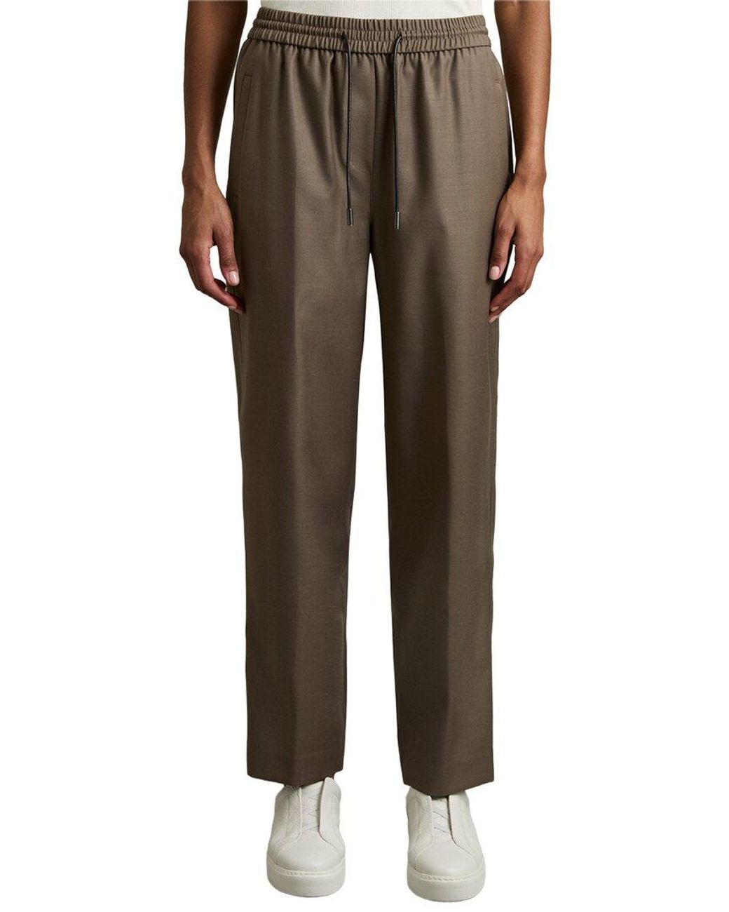 Reiss Black Riley Tapered Wool-Blend Trouser