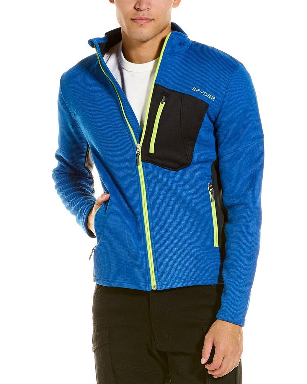 Spyder Bandit Hybrid Jacket in Blue for Men | Lyst