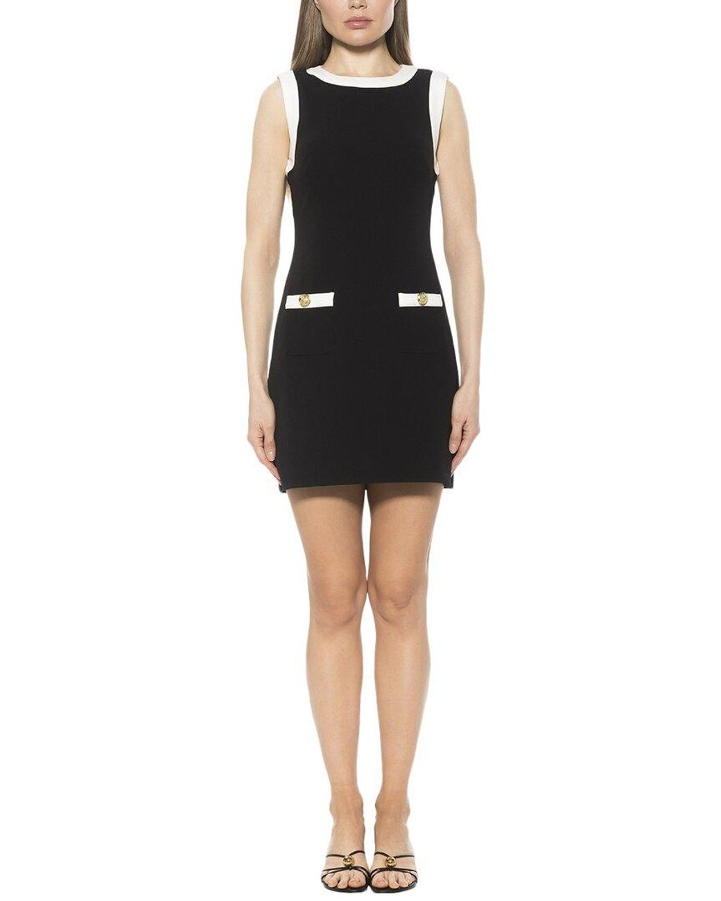 Alexia Admor Black Piper Shift Dress
