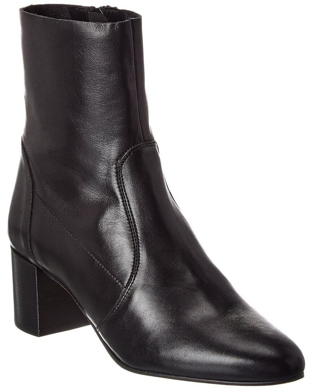 M by Bruno Magli Black June Leather Bootie