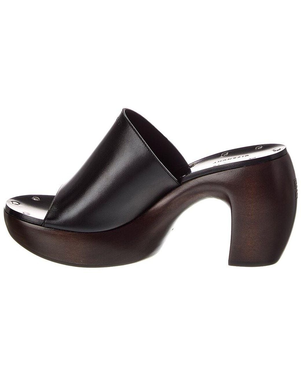 Givenchy Black Leather Clog