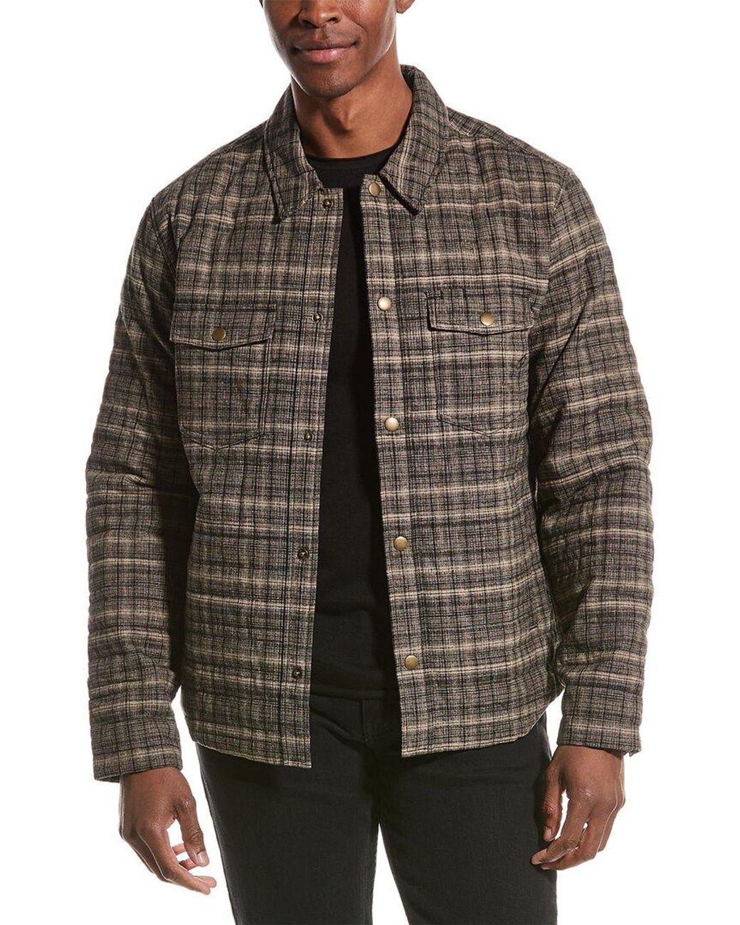 Billy Reid Theo Linen blend Shirt Jacket in Brown for Men Lyst