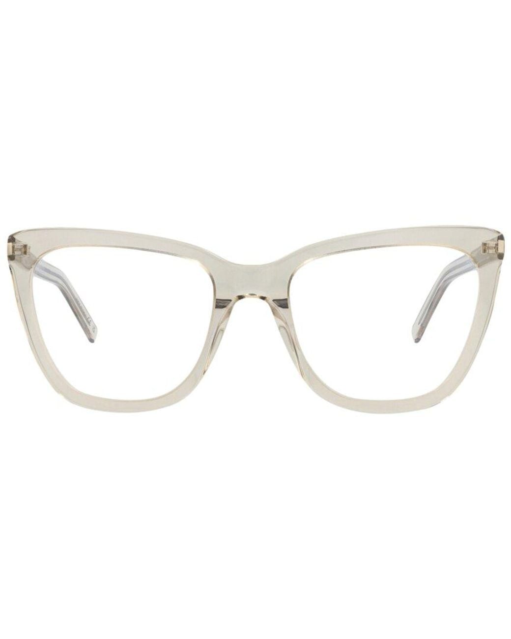 Saint Laurent White Sl548Slimo 55Mm Optical Frames