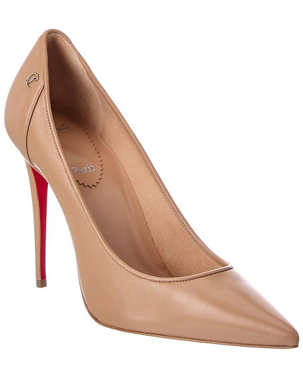 Christian Louboutin Natural Sporty Kate 100 Leather Pump
