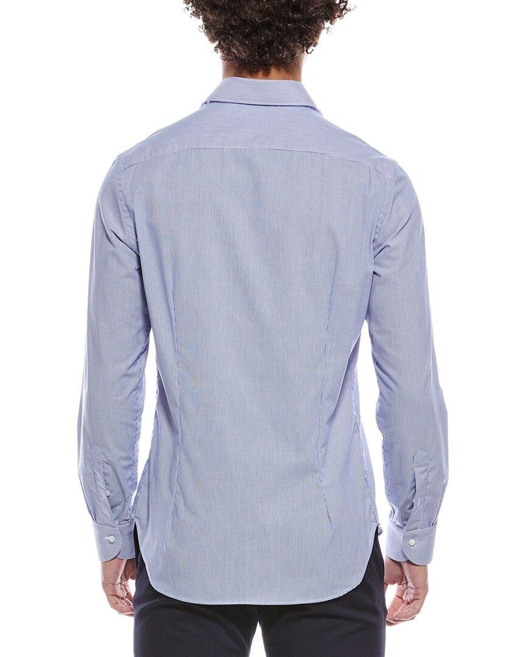 Canali Blue Dress Shirt for men