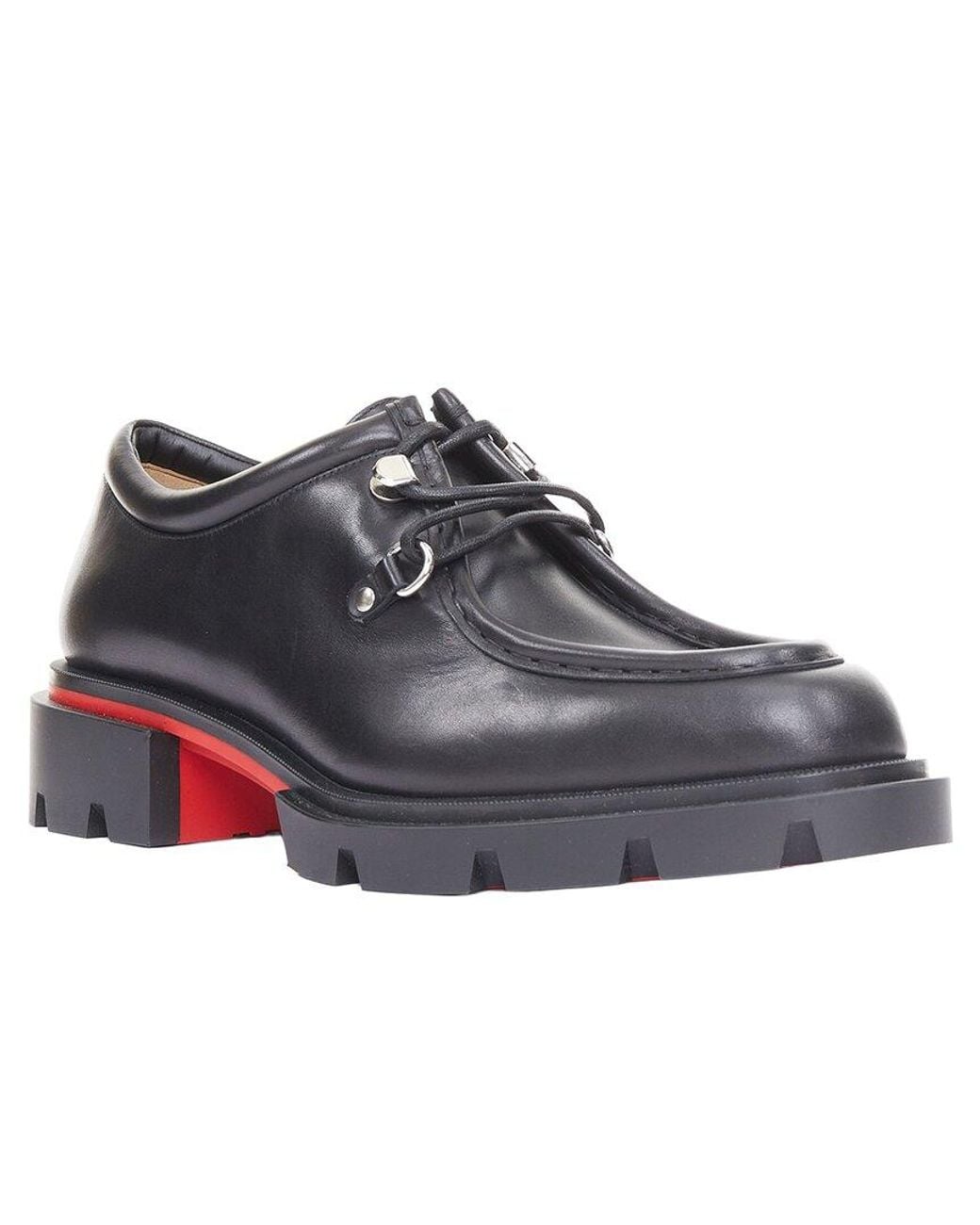 Christian Louboutin Brown Leather Our Pabelito Lug Derby (Authentic Pre-Loved) for men