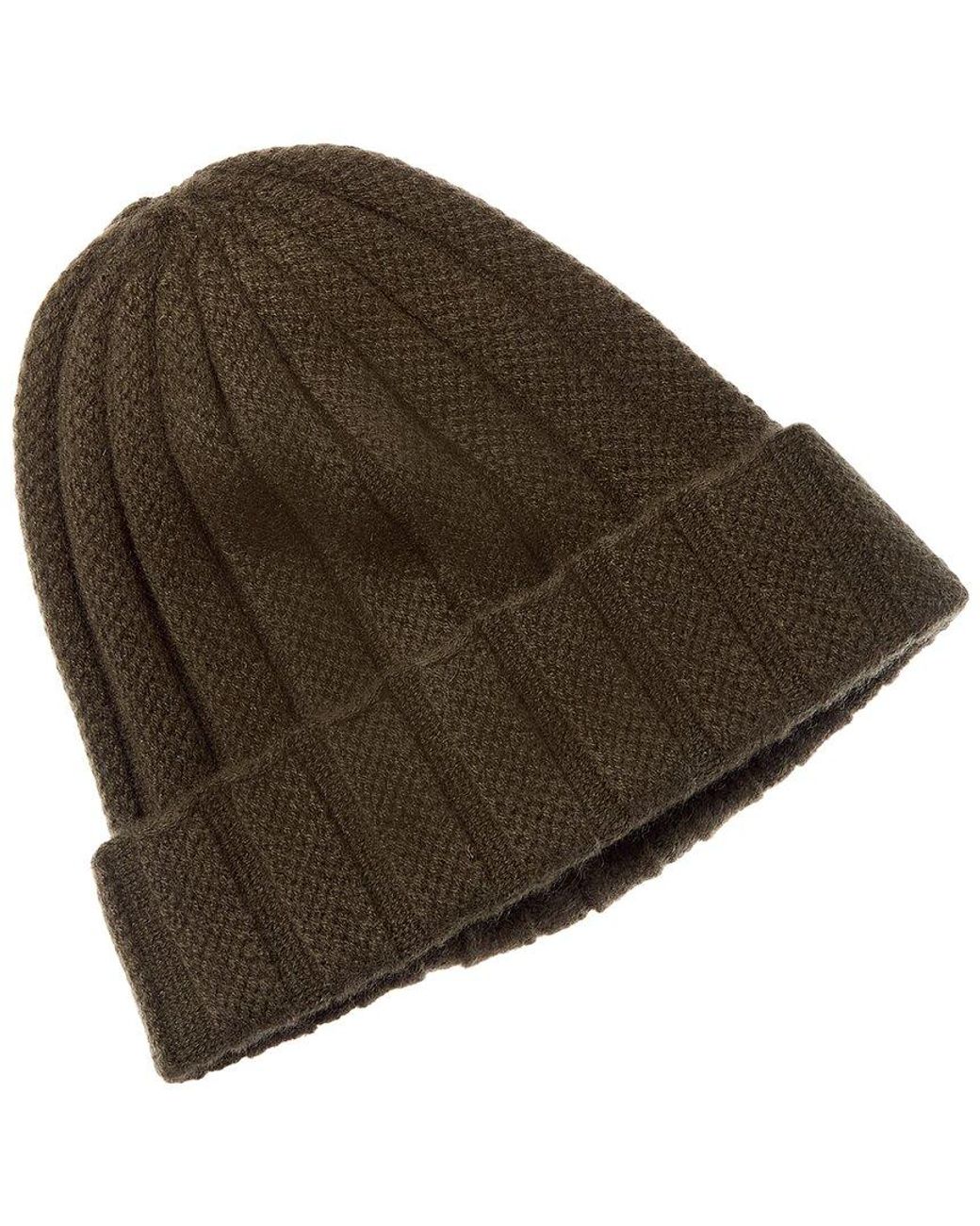 Sofiacashmere Brown Sofiacashmere Novelty Rib Cashmere Hat