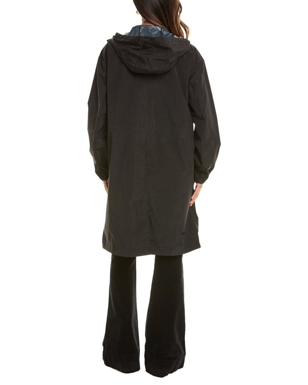 Laundry Black By Shelli Segal Crinkle Raincoat